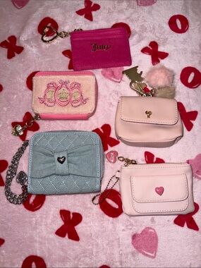 Juicy Couture wallet and pouch bundle